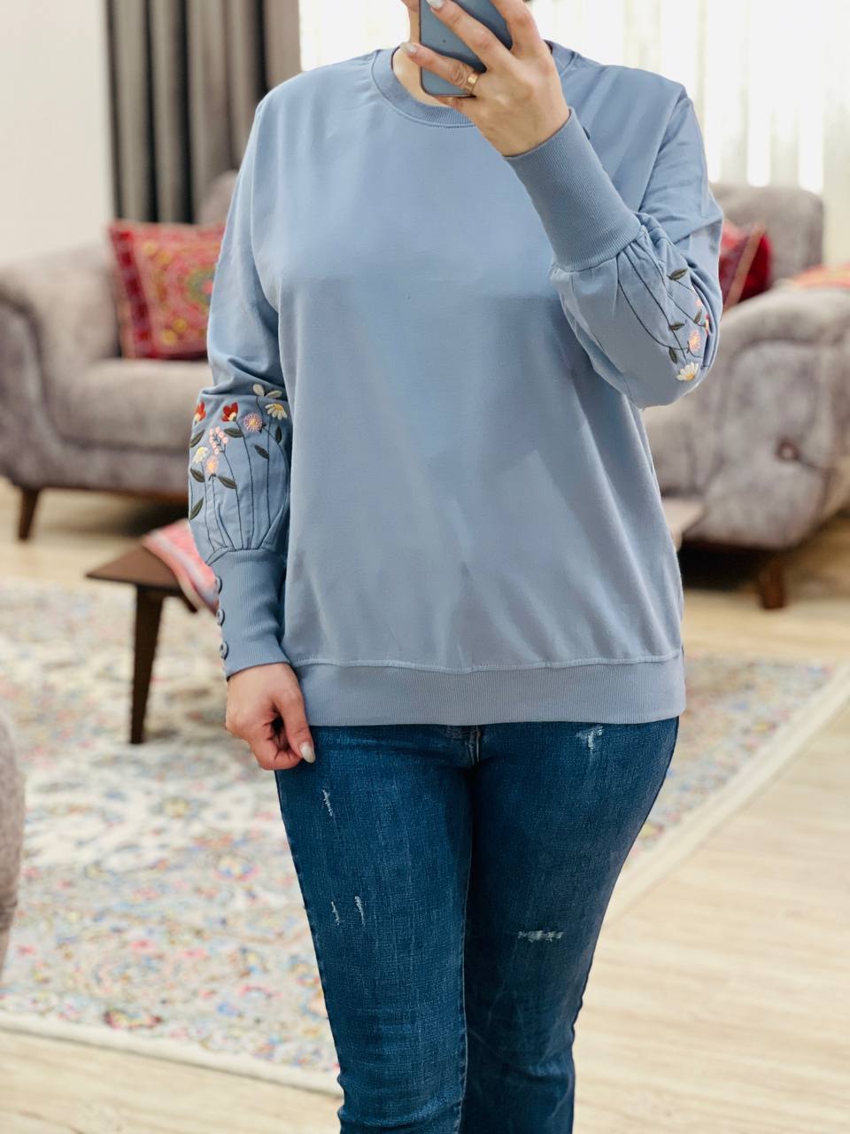 عکس محصول بلور آستین گلدوزی پروانه - شماره 4