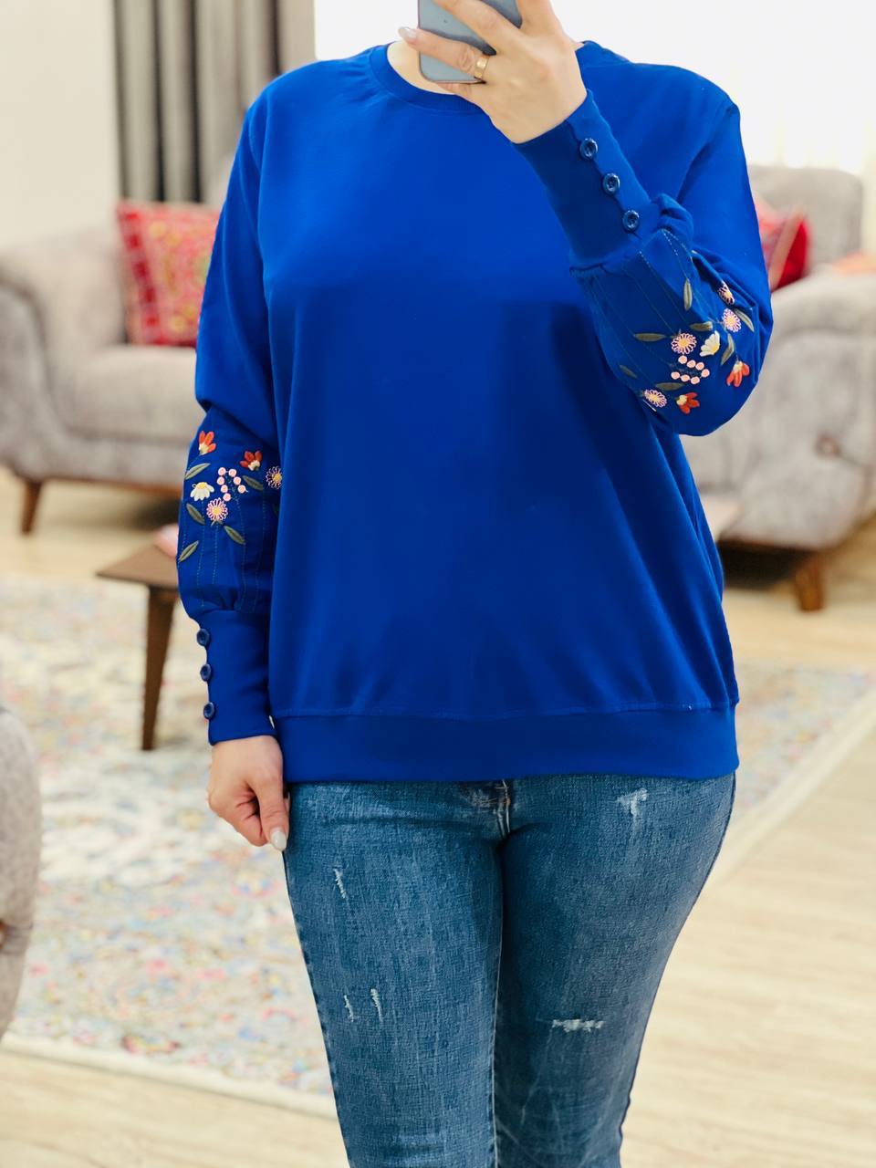 عکس محصول بلور آستین گلدوزی پروانه - شماره 2