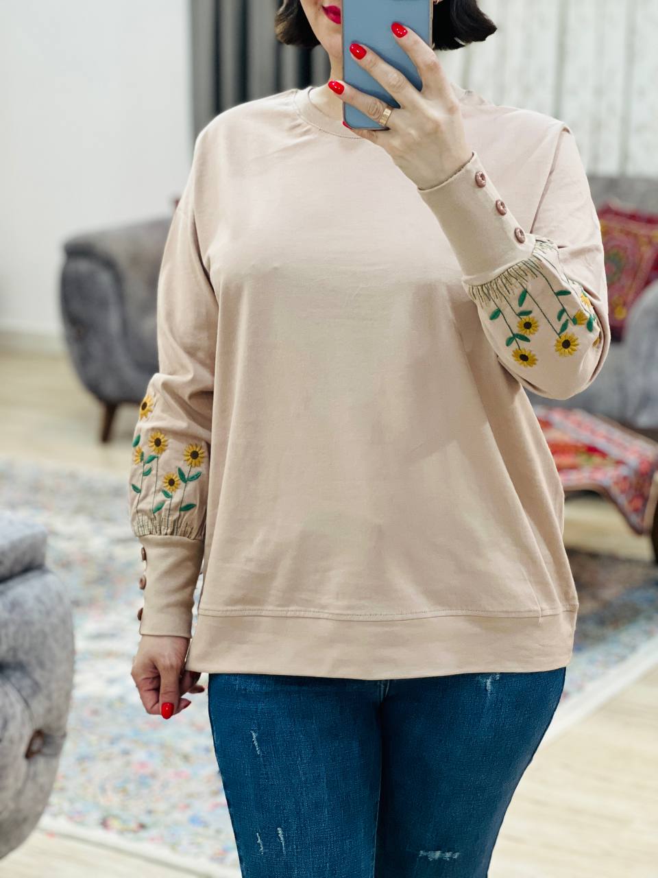 عکس محصول بلوز آستین دکمه آفتابگردان - شماره 7