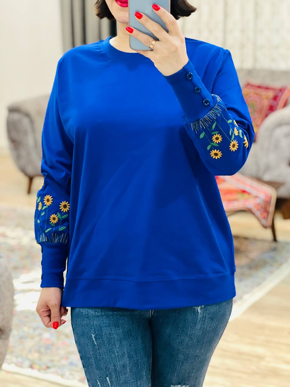 عکس محصول بلوز آستین دکمه آفتابگردان - شماره 5