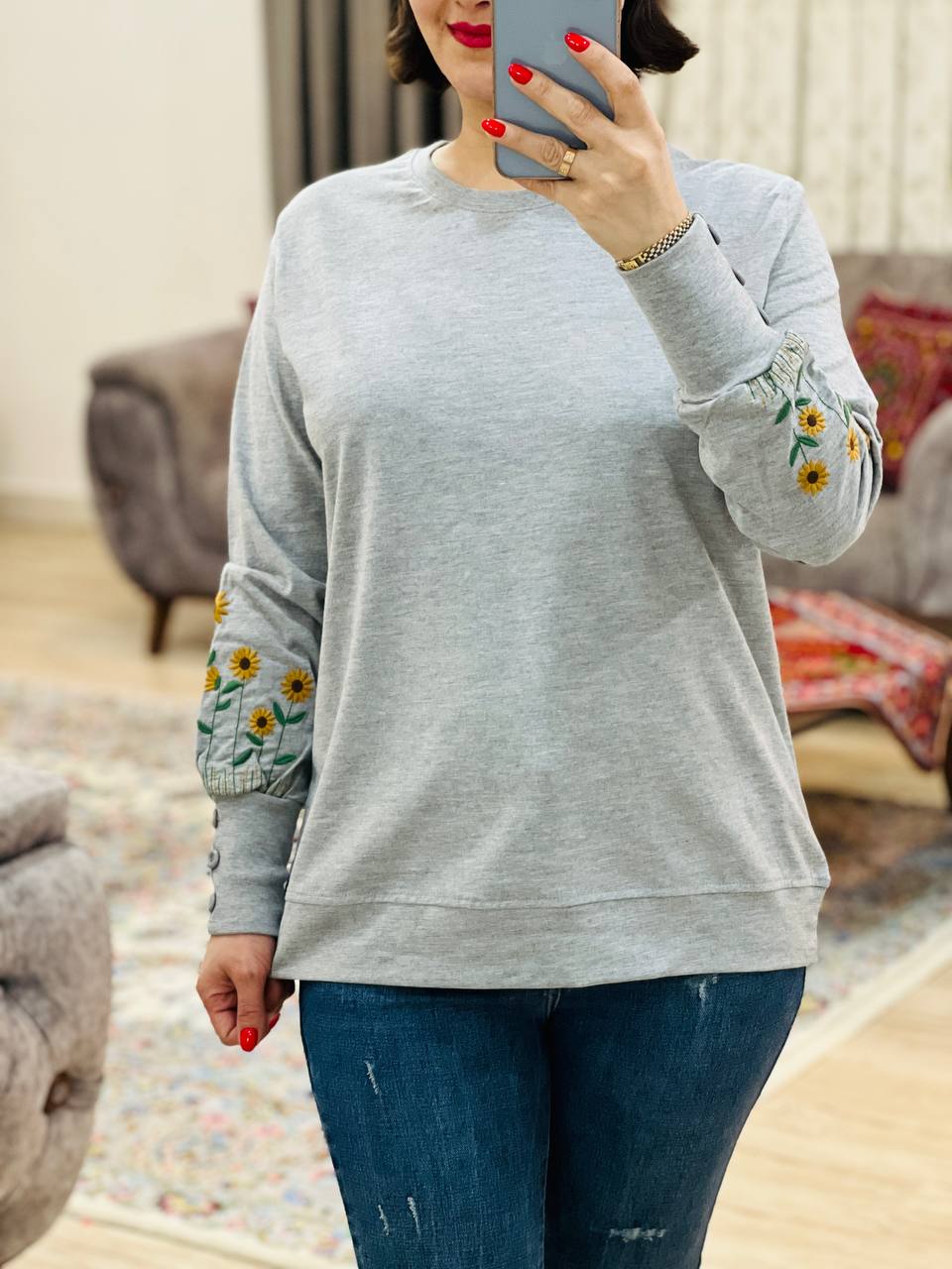 عکس محصول بلوز آستین دکمه آفتابگردان - شماره 6