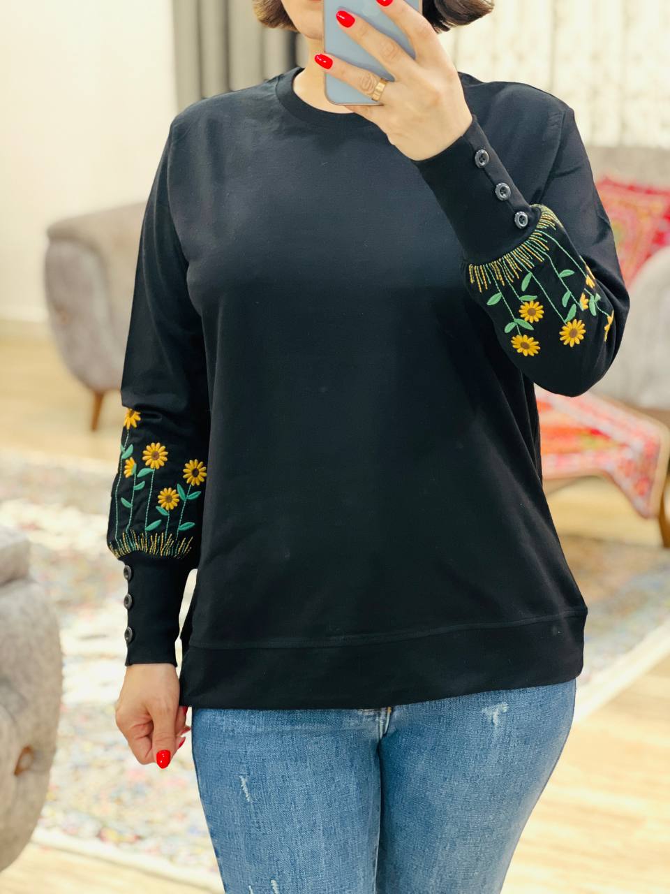 عکس محصول بلوز آستین دکمه آفتابگردان - شماره 2