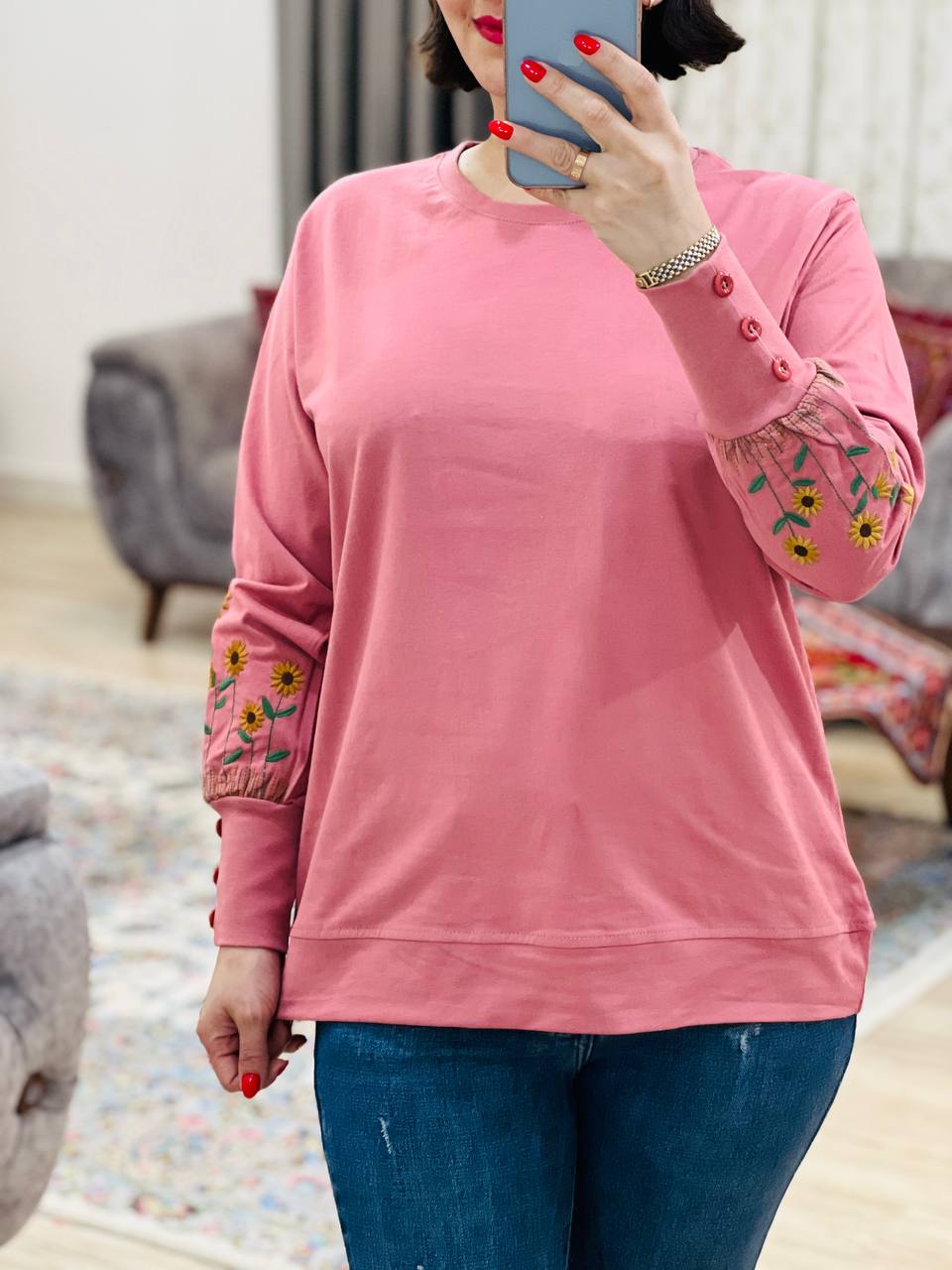 عکس محصول بلوز آستین دکمه آفتابگردان - شماره 9