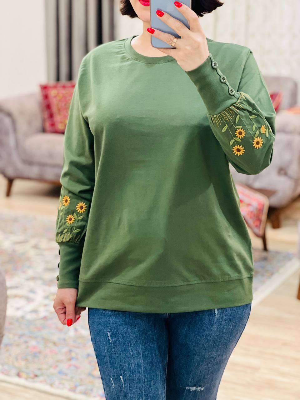 عکس محصول بلوز آستین دکمه آفتابگردان - شماره 4