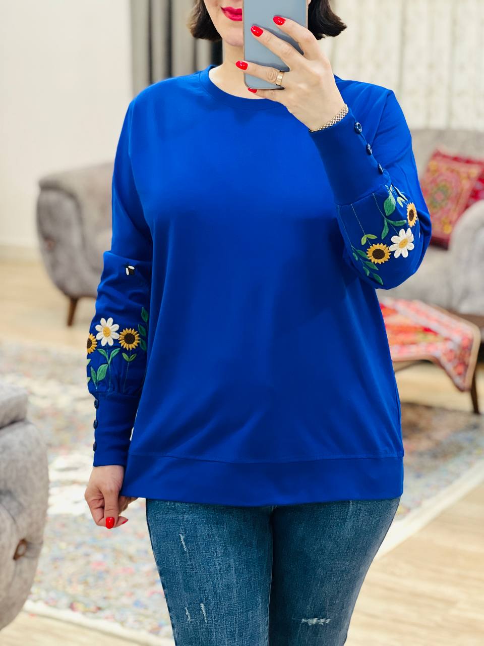 عکس محصول بلوز آستین دکمه پیچک - شماره 3