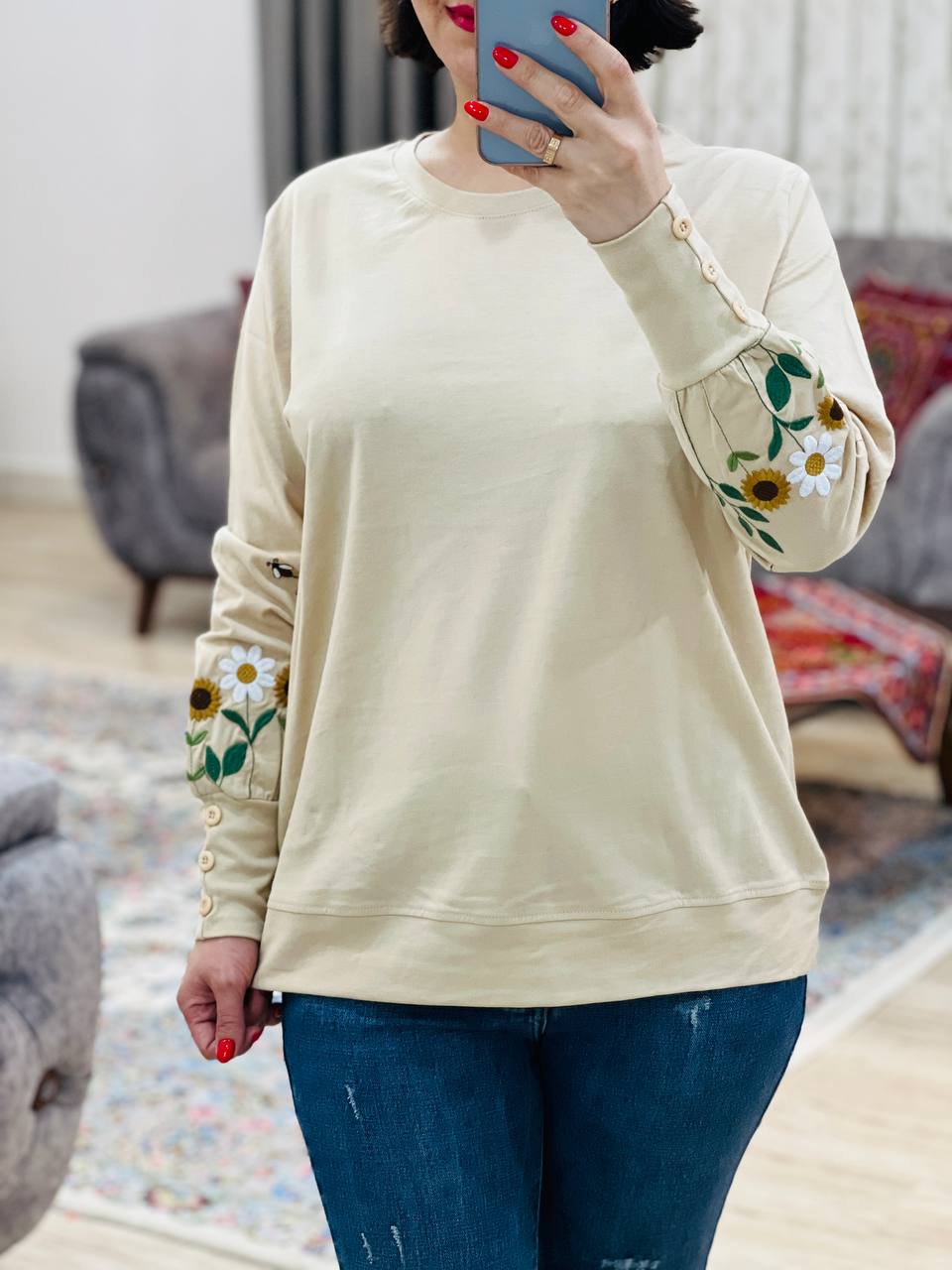 عکس محصول بلوز آستین دکمه پیچک - شماره 7