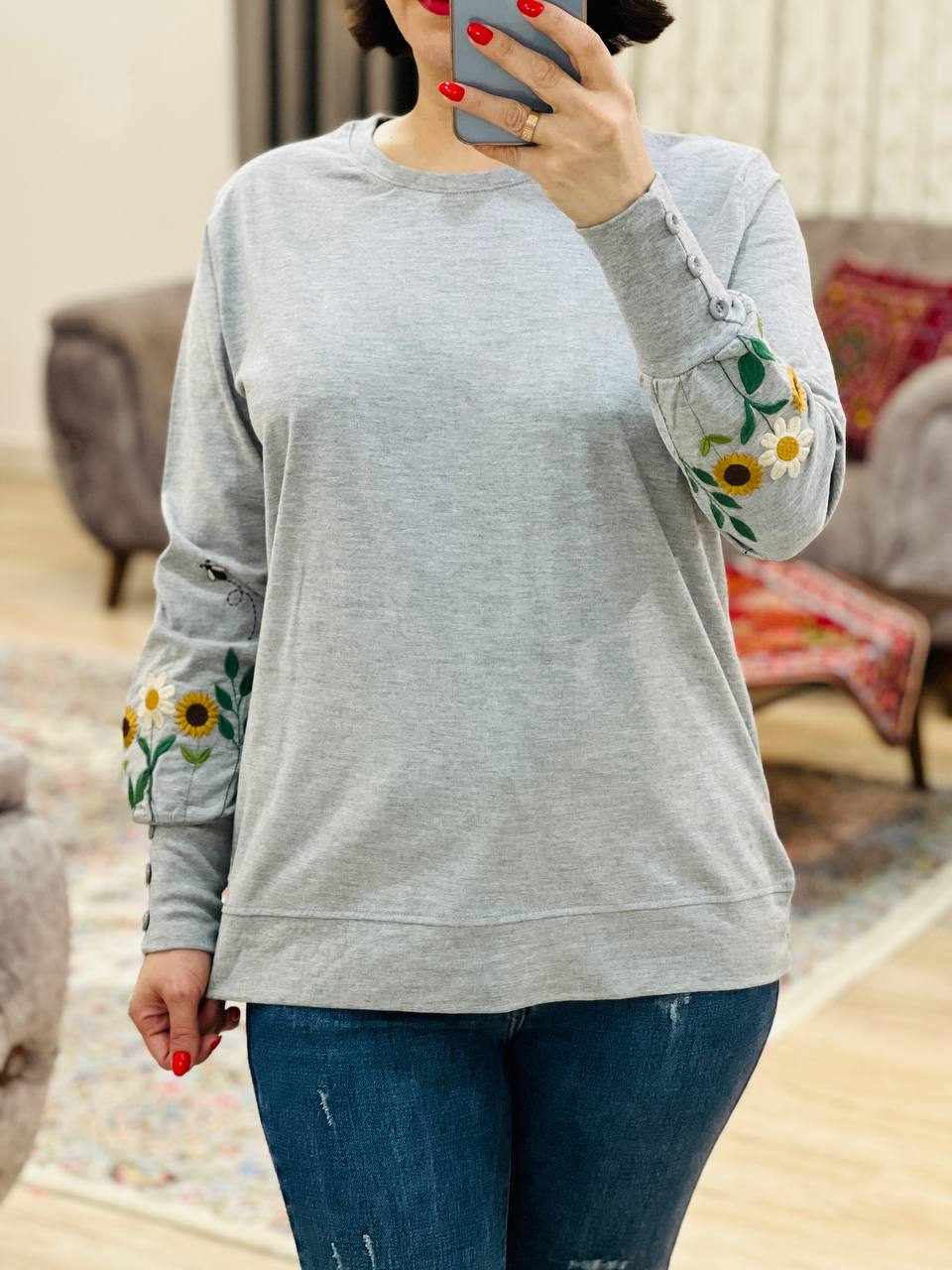 عکس محصول بلوز آستین دکمه پیچک - شماره 6