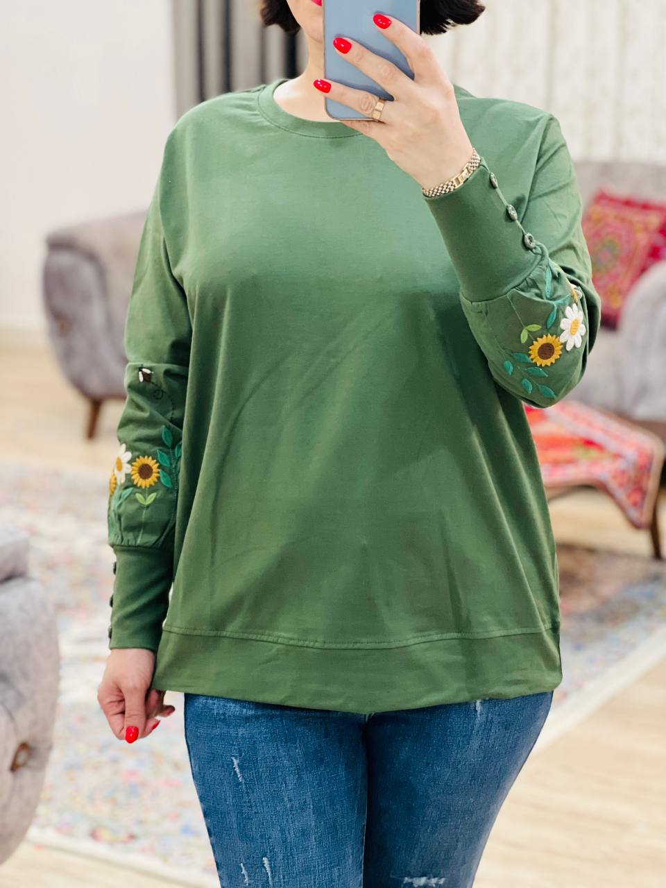 عکس محصول بلوز آستین دکمه پیچک - شماره 9