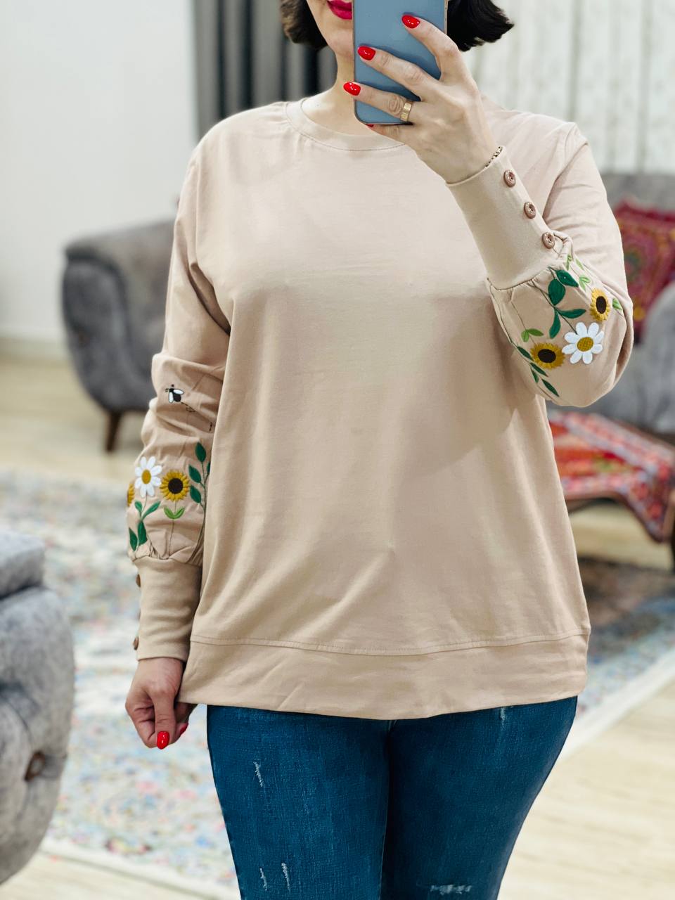 عکس محصول بلوز آستین دکمه پیچک - شماره 2