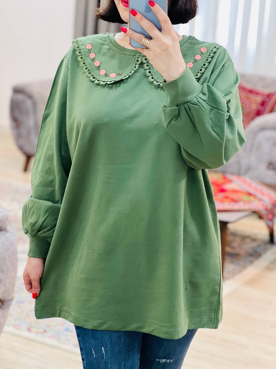 عکس محصول بلوز یقه به به مینا - شماره 7