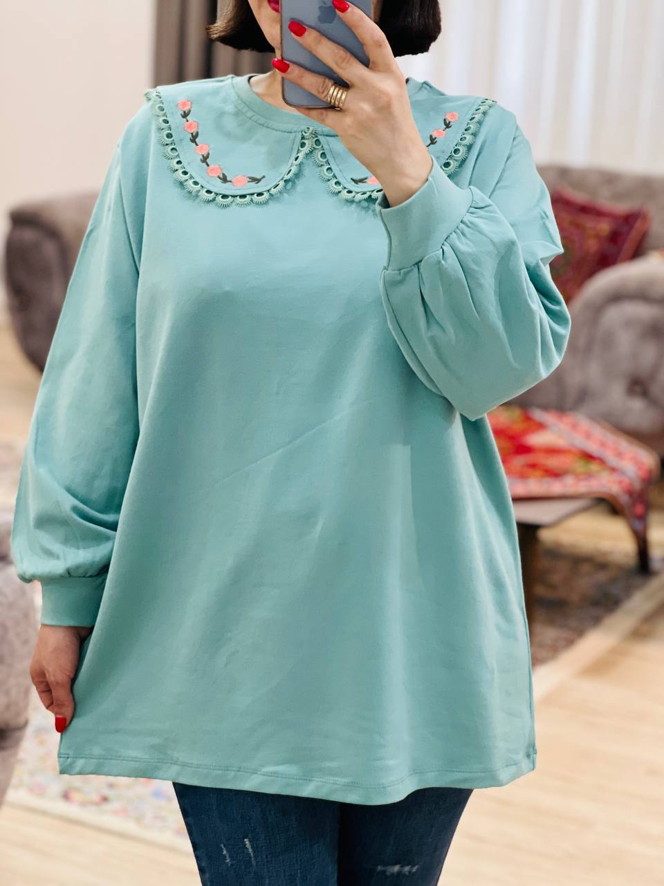 عکس محصول بلوز یقه به به مینا - شماره 9