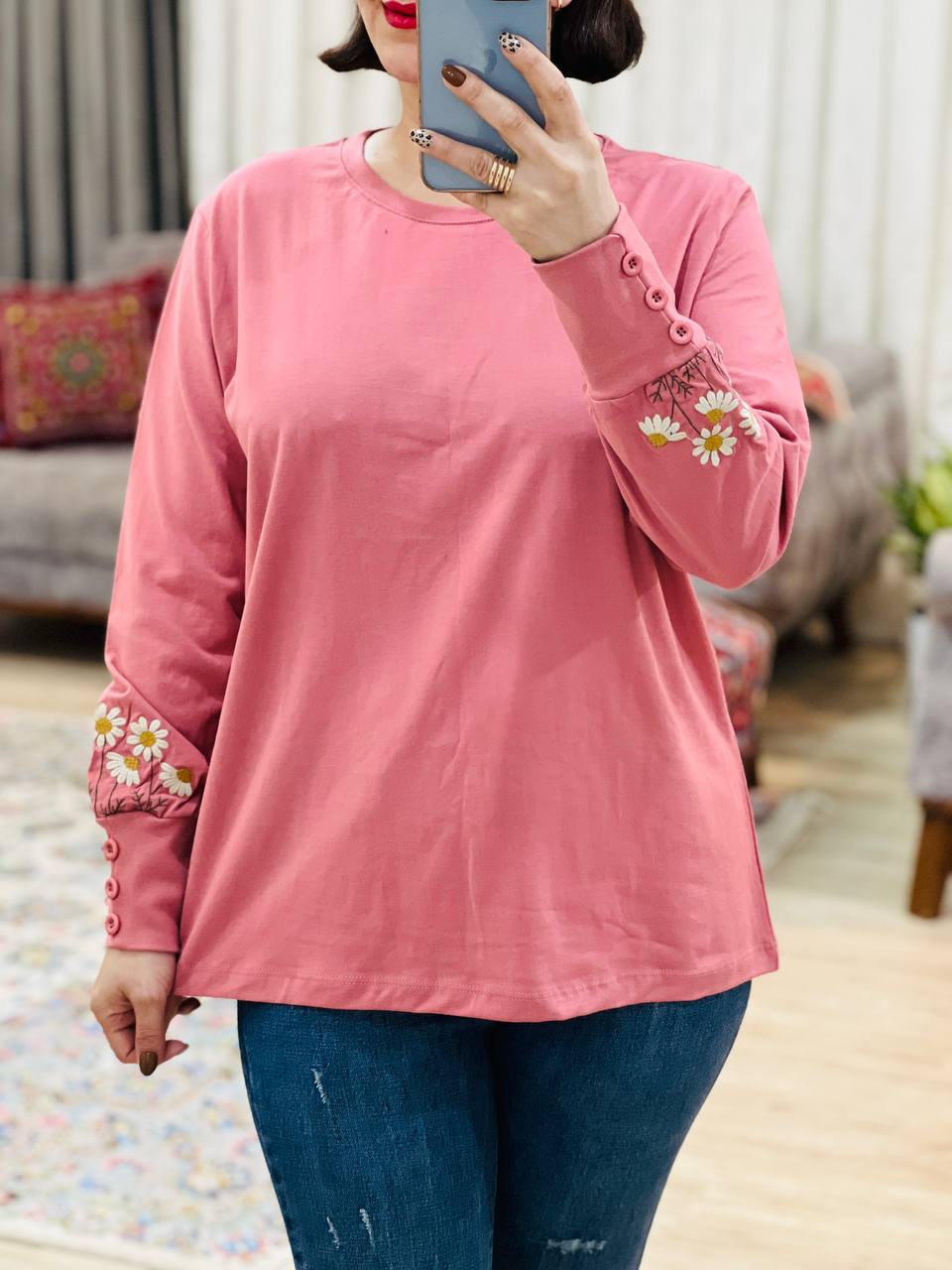 عکس محصول بلوز آستین دکمه مریم - شماره 5