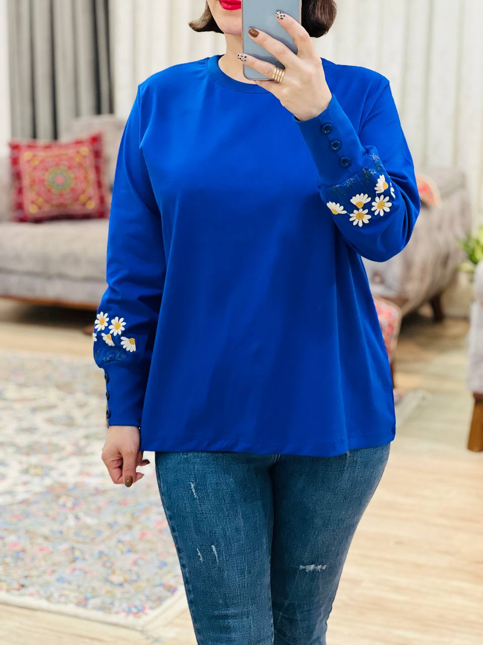 عکس محصول بلوز آستین دکمه مریم - شماره 1