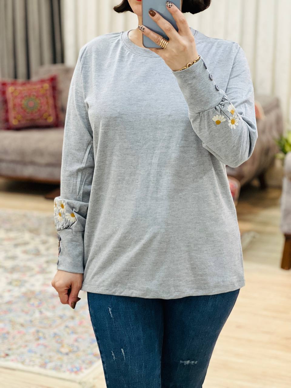 عکس محصول بلوز آستین دکمه مریم - شماره 7