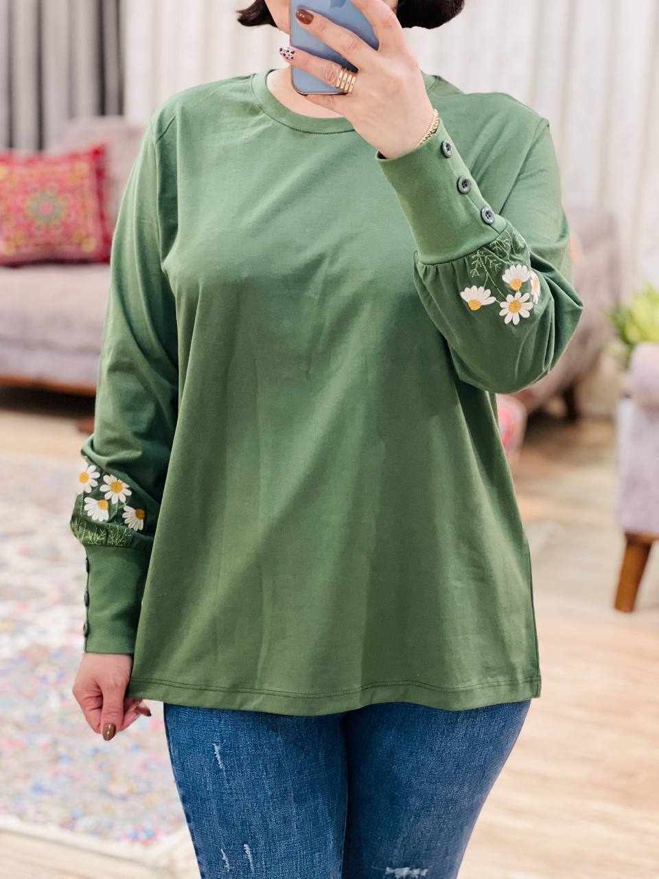 عکس محصول بلوز آستین دکمه مریم - شماره 10