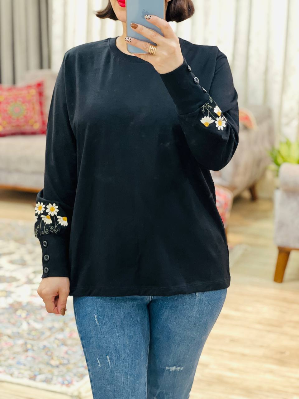 عکس محصول بلوز آستین دکمه مریم - شماره 3