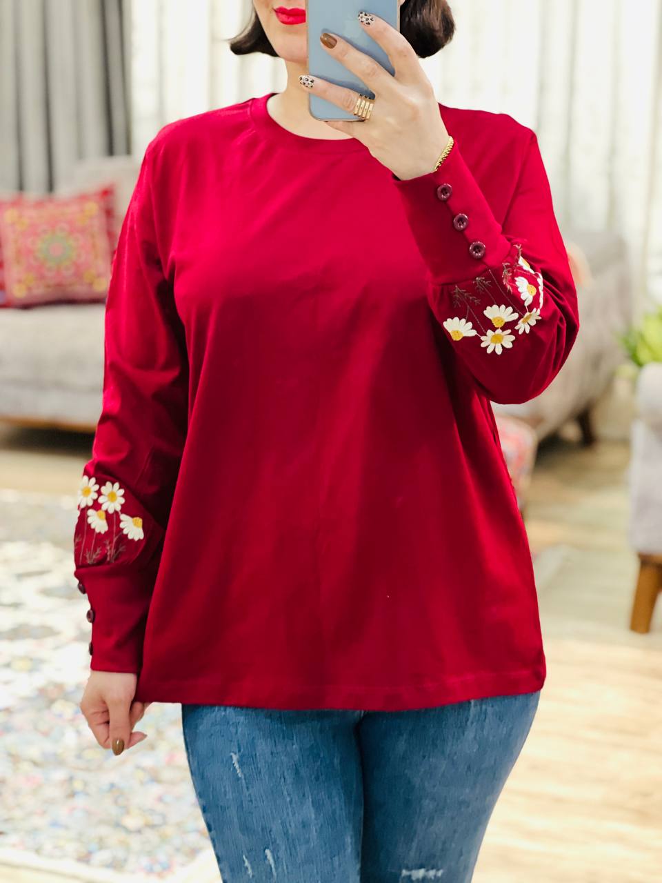 عکس محصول بلوز آستین دکمه مریم - شماره 2