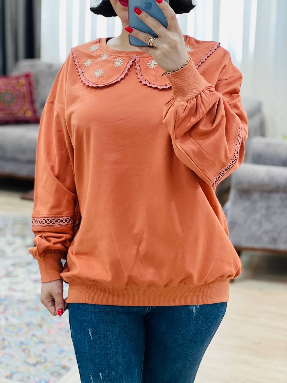 عکس محصول بلوز یقه به به بابونه - شماره 5