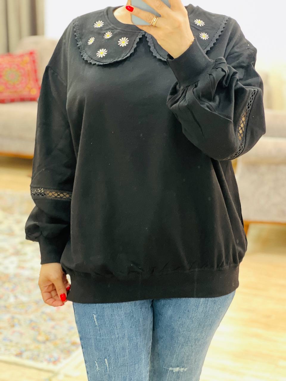 عکس محصول بلوز یقه به به بابونه - شماره 8