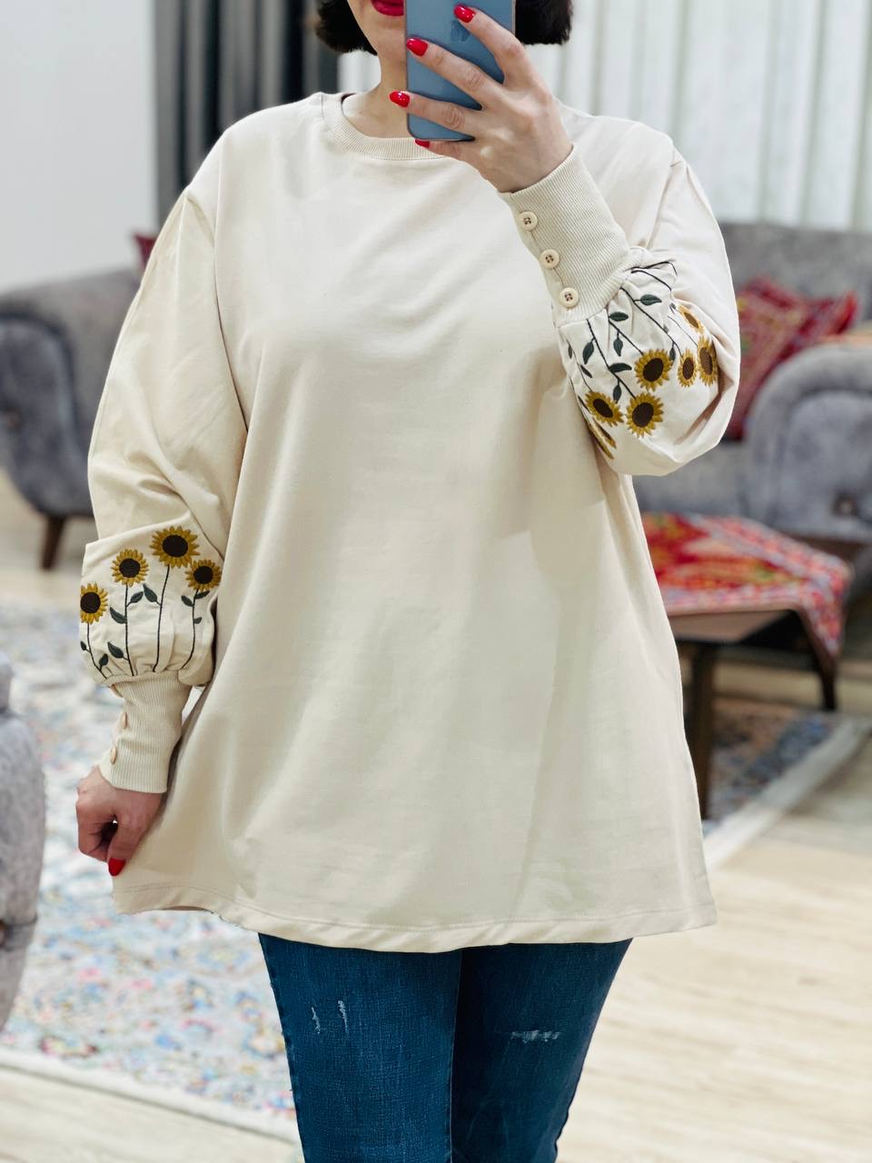 عکس محصول بلوز آستین دکمه خورشید - شماره 2