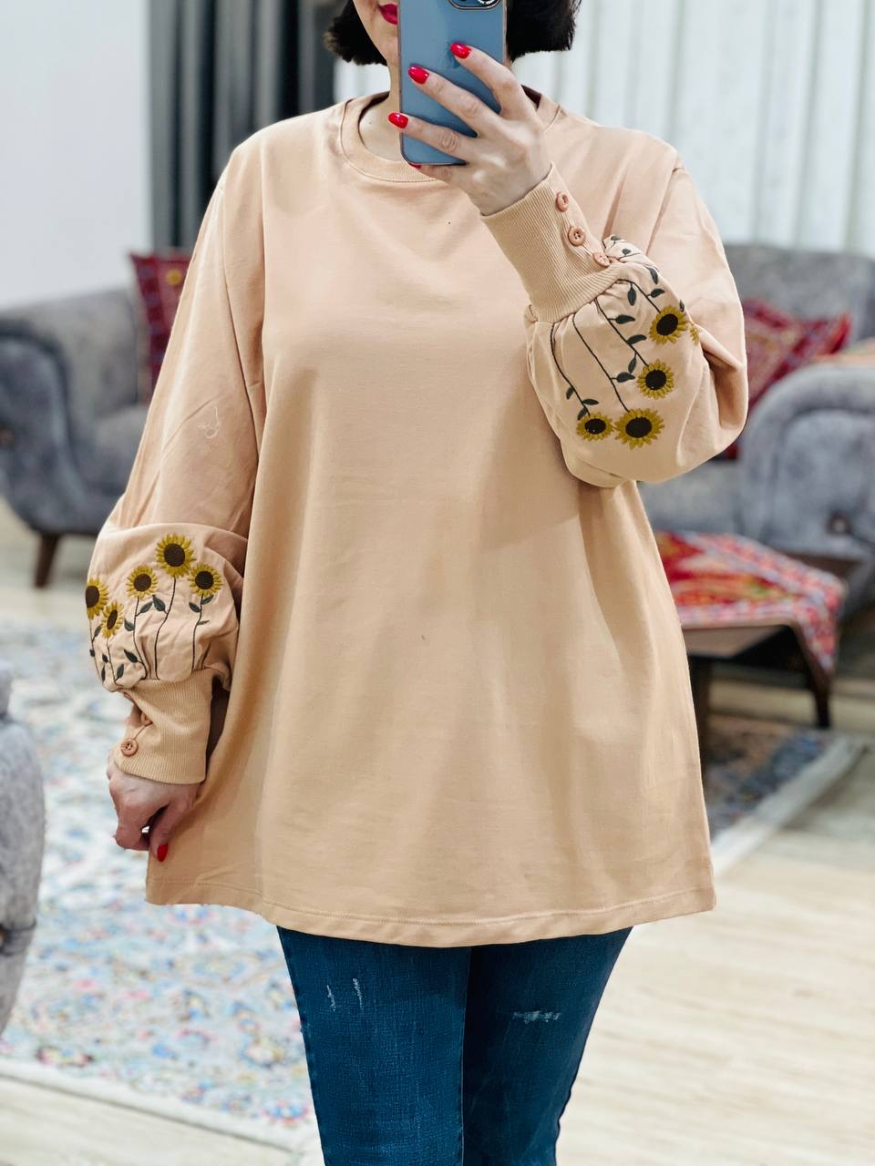عکس محصول بلوز آستین دکمه خورشید - شماره 5