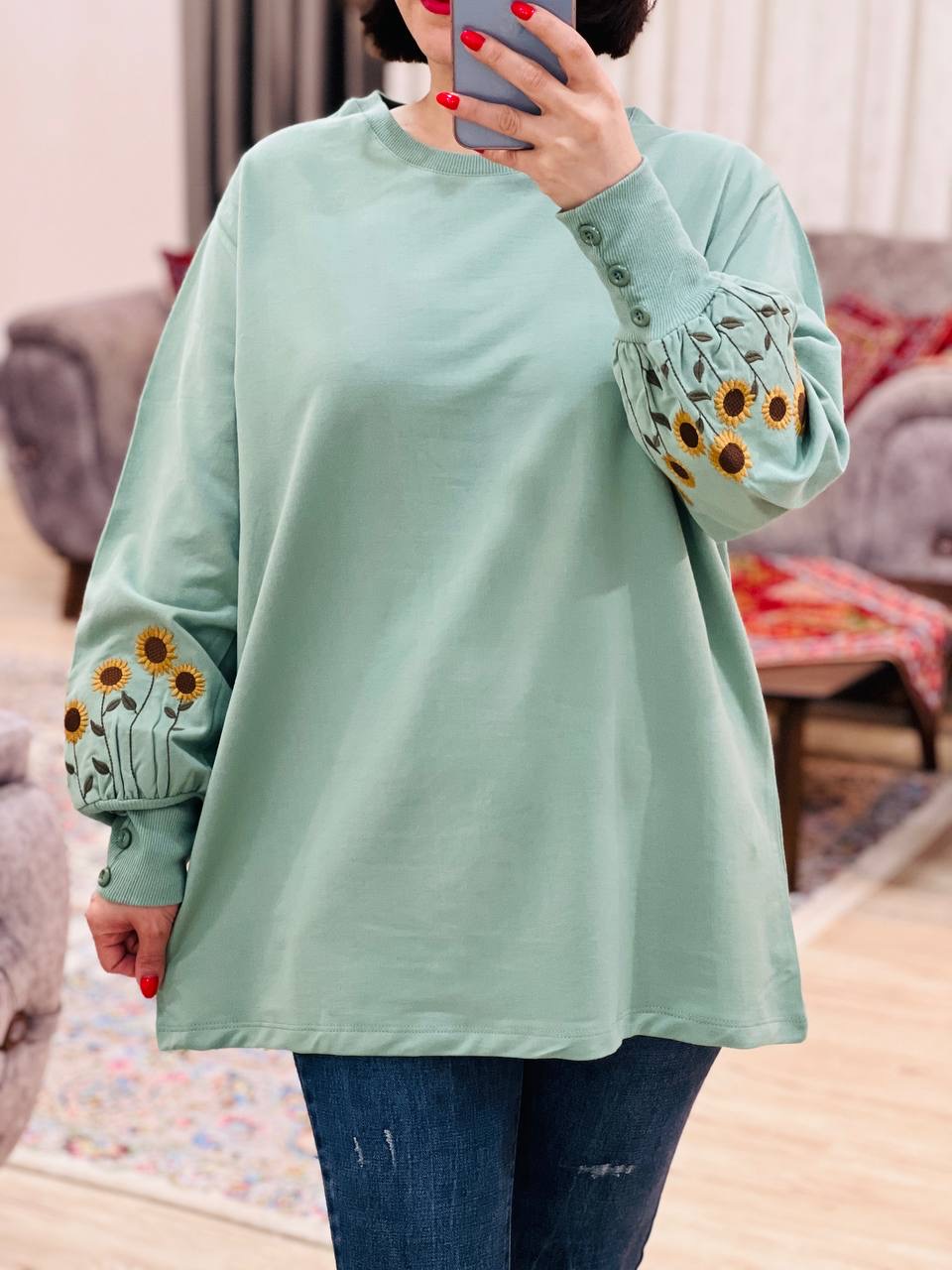 عکس محصول بلوز آستین دکمه خورشید - شماره 1