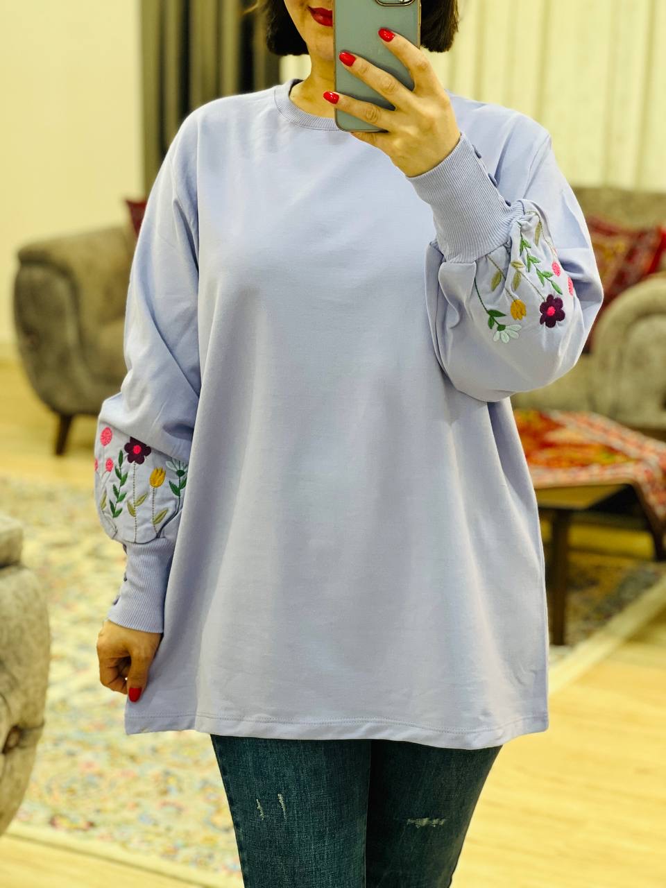 عکس محصول بلوز آستین دکمه نسترن - شماره 3