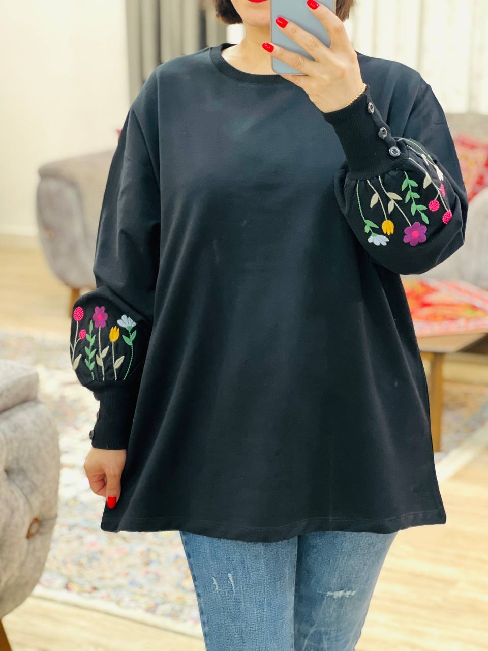 عکس محصول بلوز آستین دکمه نسترن - شماره 7