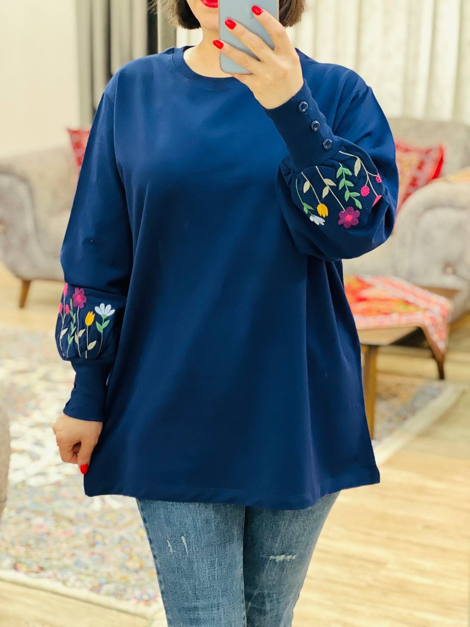 عکس محصول بلوز آستین دکمه نسترن - شماره 10