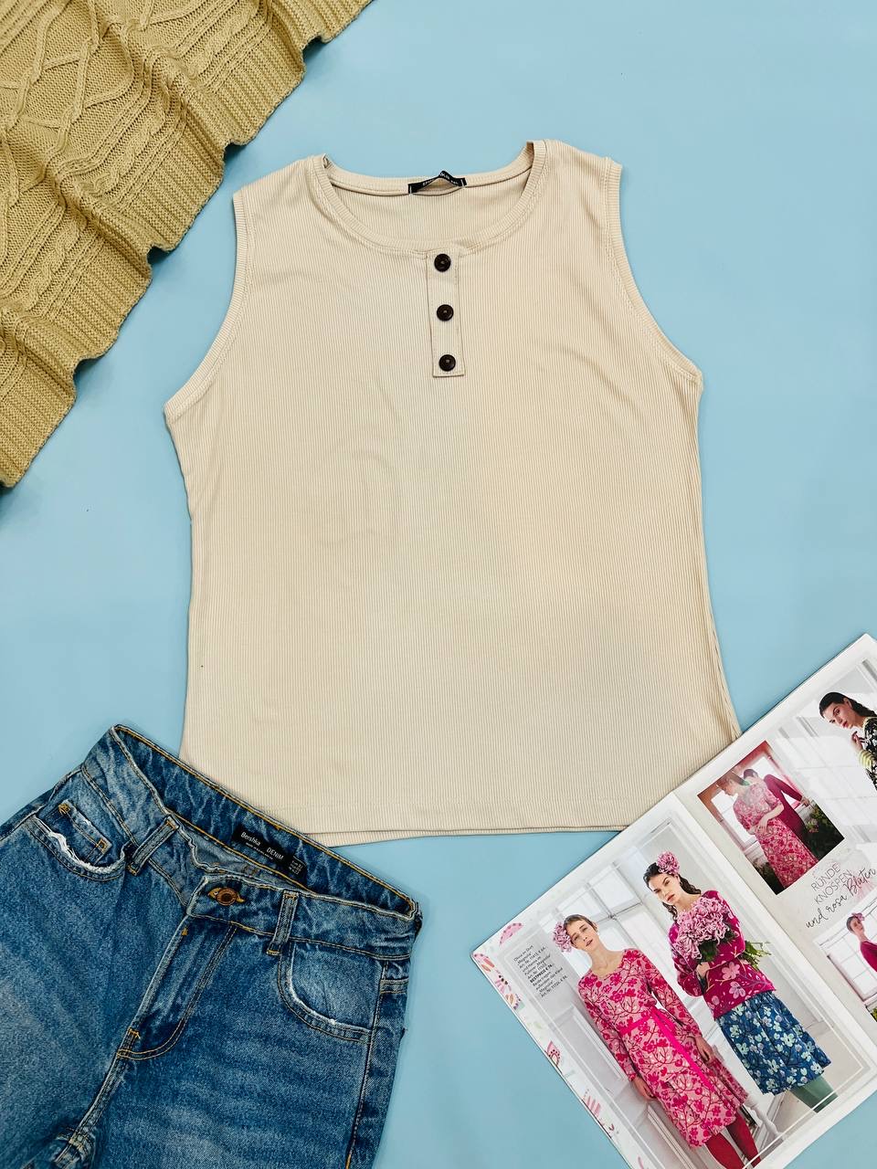 عکس محصول تاپ کبریتی سه دکمه - شماره 5