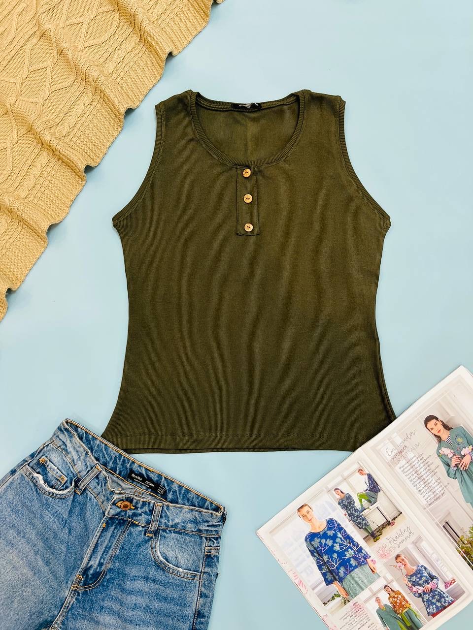 عکس محصول تاپ کبریتی سه دکمه - شماره 6